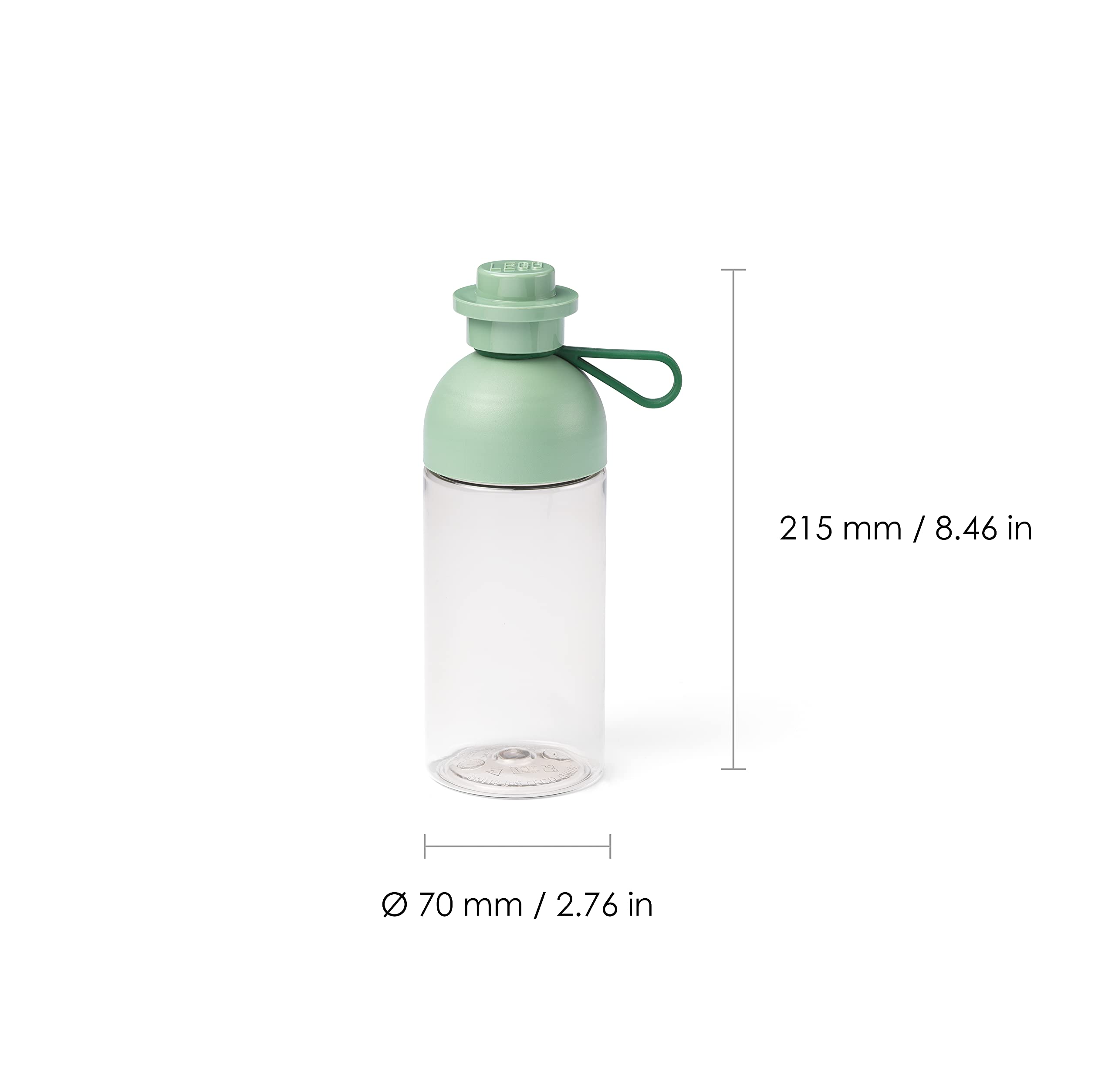 Room Copenhagen LEGO hydration bottle silicone strap, prevents drops and makes carrying effortless.