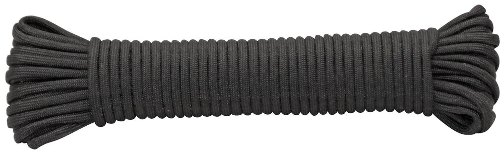 Rope King nylon paracord 1/8 inch by 50 feet black for outdoor use and DIY repairs