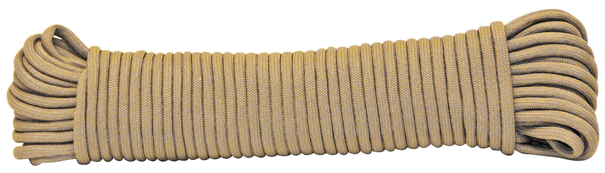 Rope King Nylon Paracord Sandstone 50ft for outdoor fixes and lightweight gear