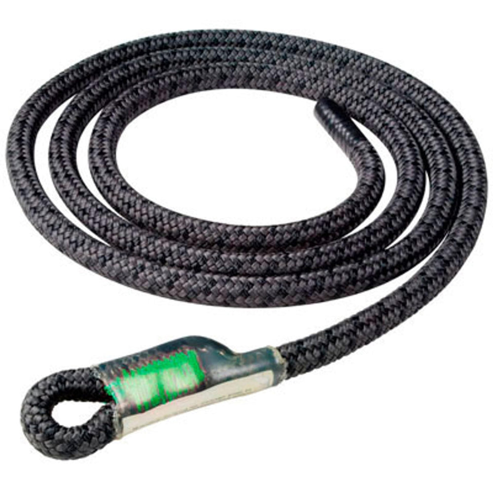 ROPE Logic Split Tail Bee-Line rope, black 10mm, strong and UV resistant for outdoor use.