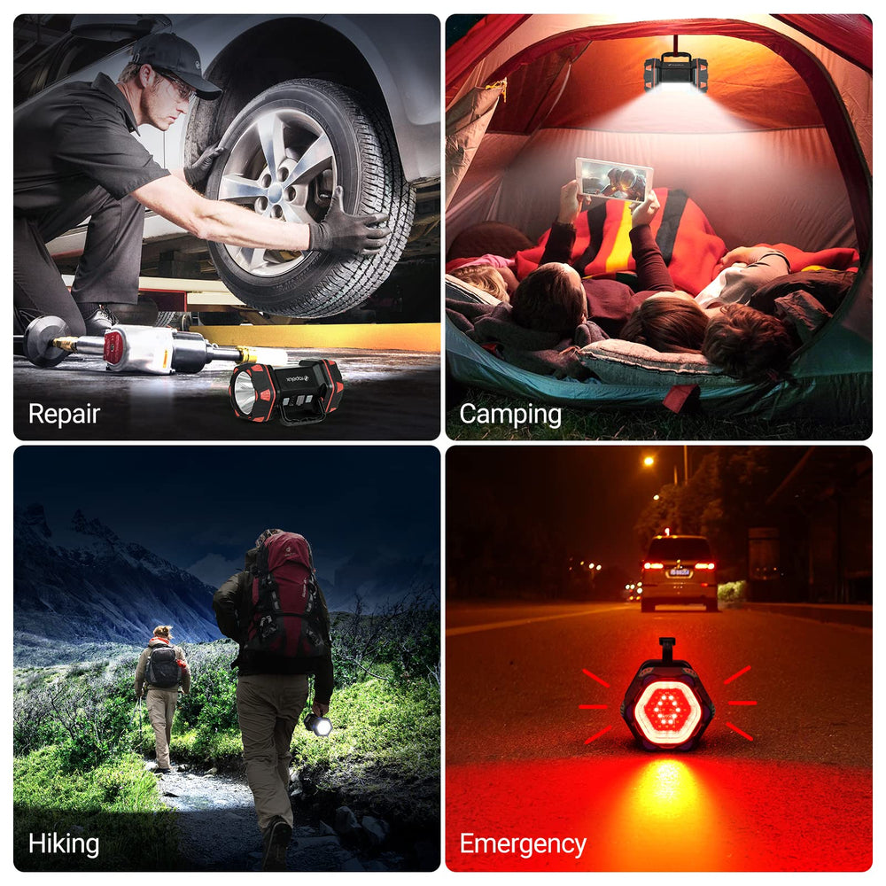 RopeLux LED camping lantern 1500lm brightness for wide outdoor areas