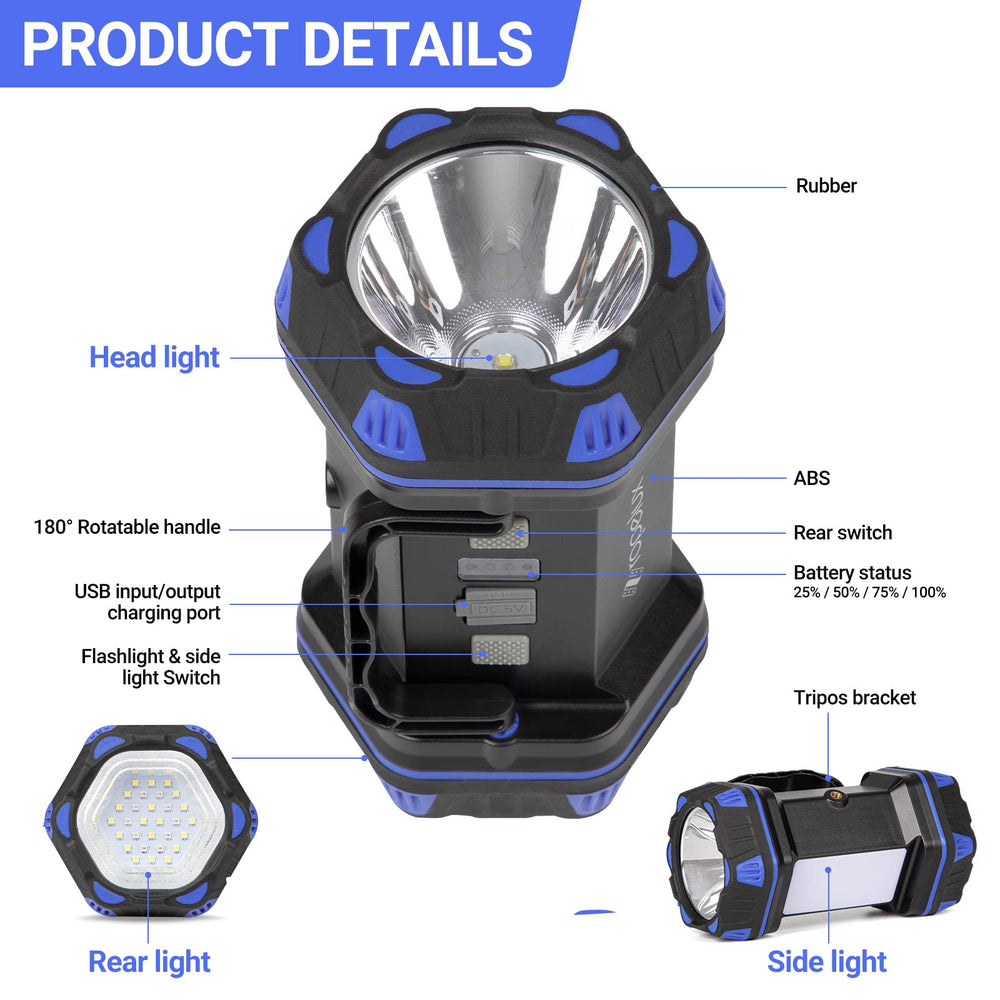 ropelux led camping lantern compact handheld design aids hiking and emergencies