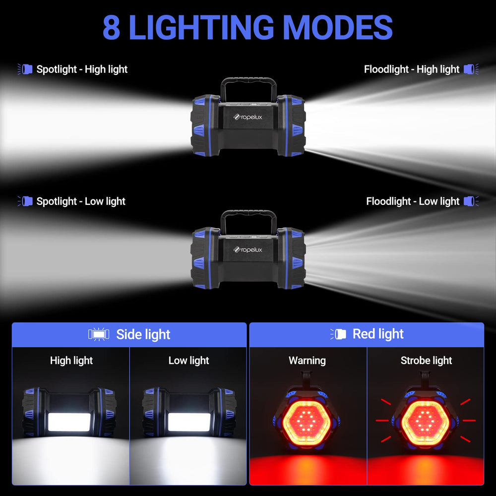 ropelux led camping lantern taillight red shows emergency signaling capability