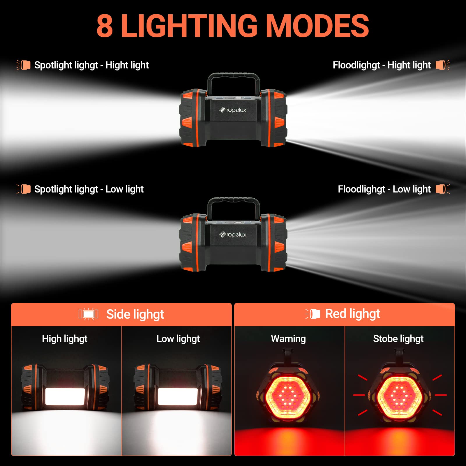RopeLux LED camping lantern USB charging powers devices during hikes