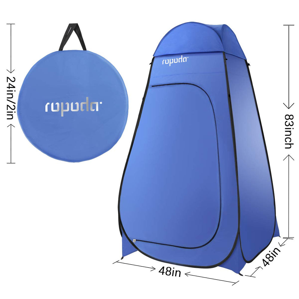 ROPODA carrying bag and stakes simplify transport for camping or shoots