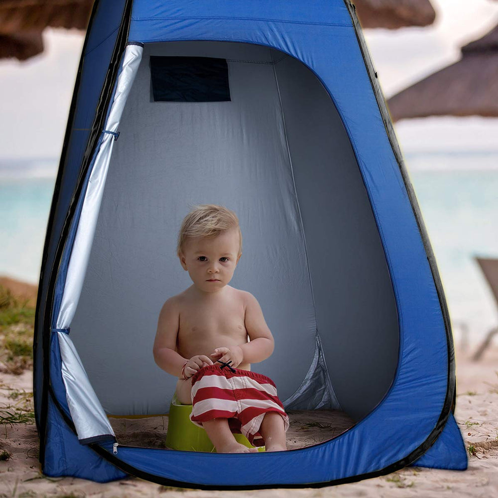ROPODA pop up tent open dimensions highlight ample space for showering or dressing