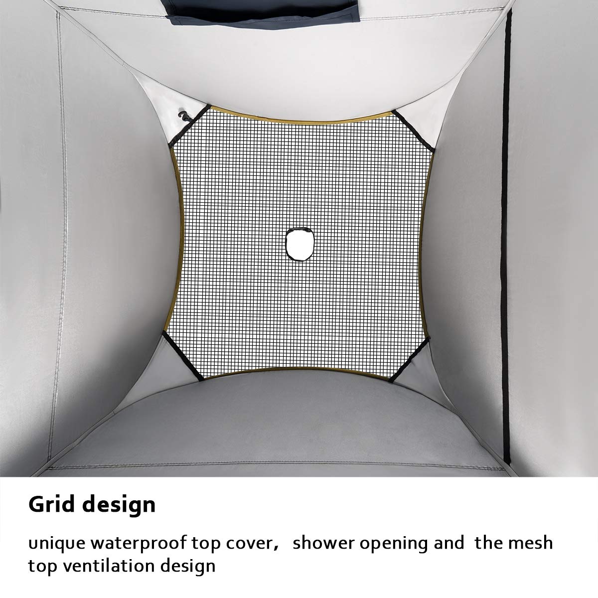 Ropoda Pop Up Tent stakes and setup for stable anchoring.