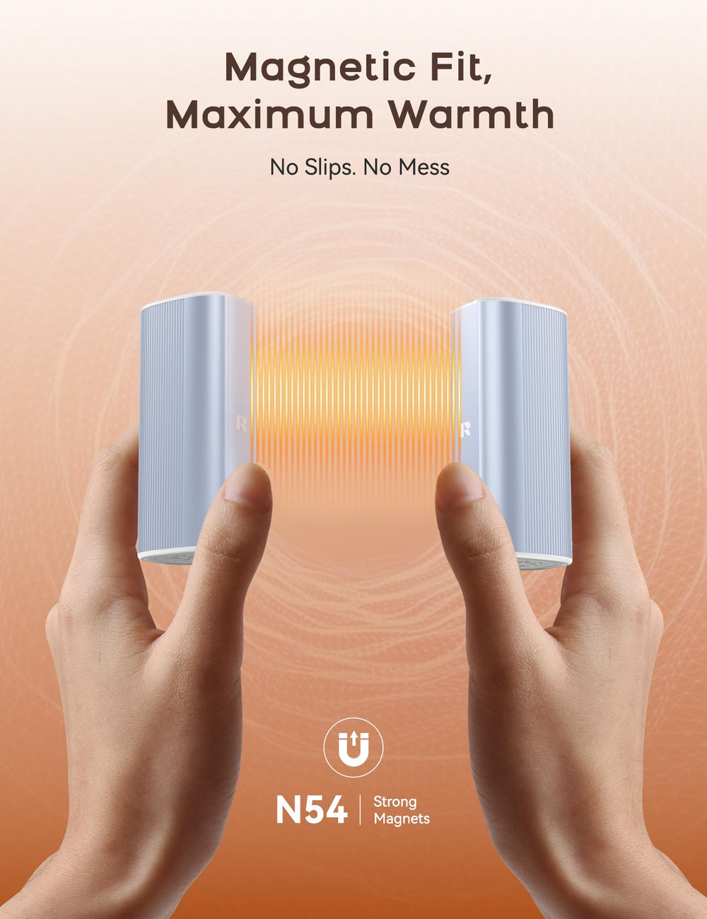 RORRY hand warmers UL-certified safety and gift-ready packaging emphasized.
