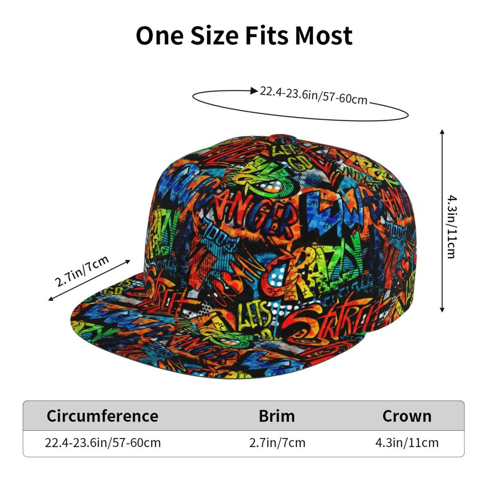 ROSIHODE flat bill cap delivers breathable comfort for all-day wear.