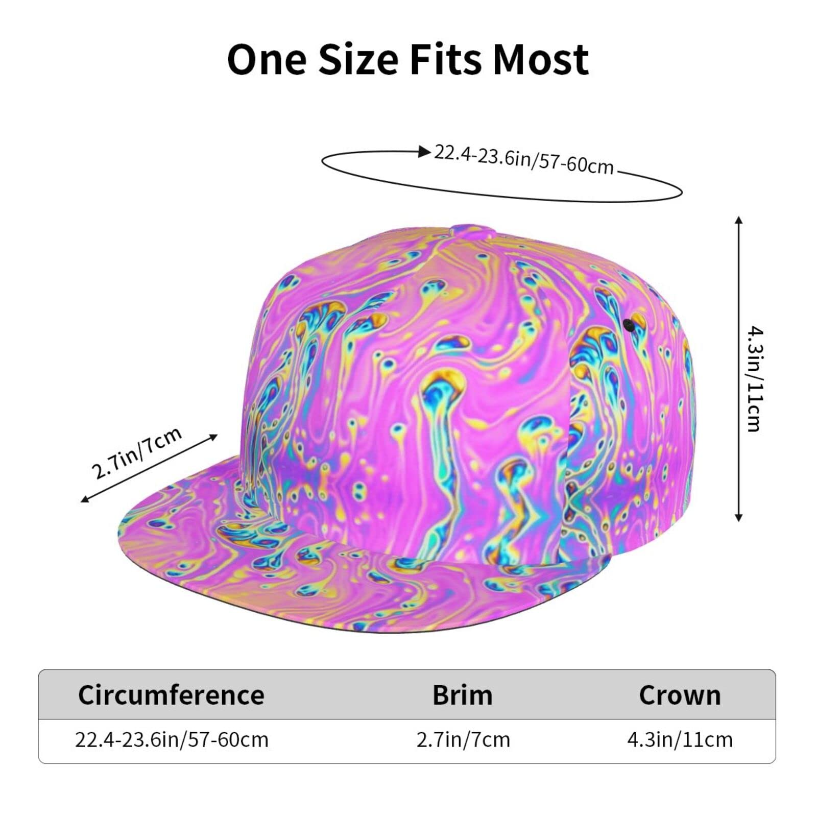 ROSIHODE retro rainbow pattern cap adds nostalgic flair