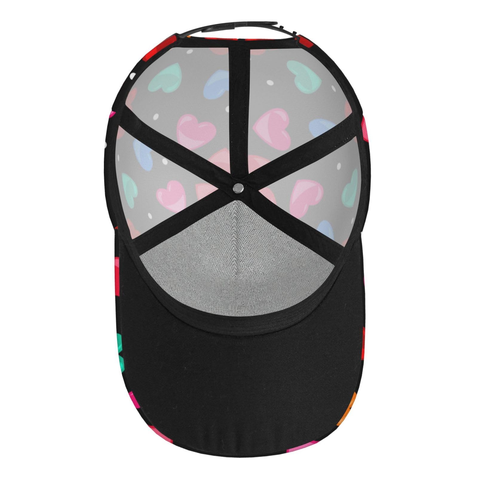 ROSIHODE Unisex hearts cap ideal for sports and outdoor outings.