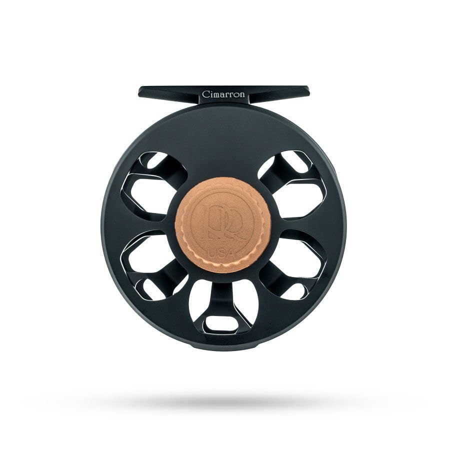 Ross Cimarron fly reel in matte black for 4/5WT setups, USA-made