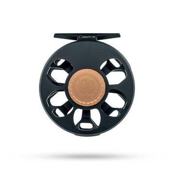 Ross Cimarron fly reel in matte black for 4/5WT setups, USA-made