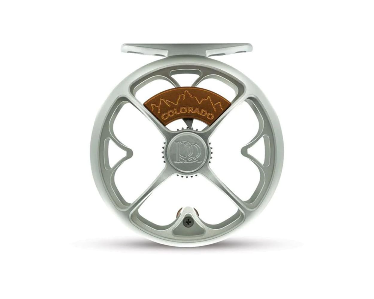 Ross Colorado Fly Reel Matte Platinum diameter 3.6 inches detail for precise fit