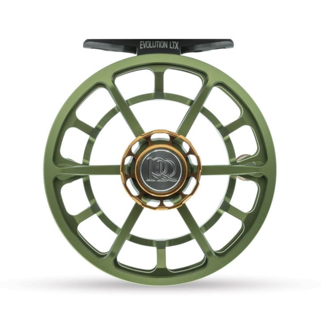 Ross Evolution LTX reel matte olive 3-4wt showing ultra smooth drag for light presentations