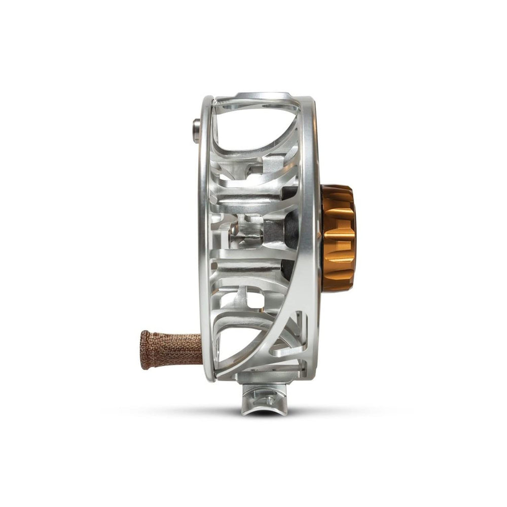 Ross Reels Animas canvas phenolic handle provides tacky grip when wet for steady control.
