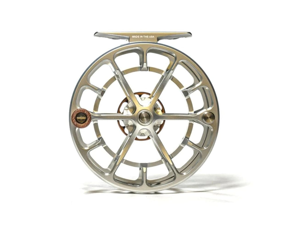 Animas reel showing bell-shaped ultra-large arbor