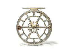 Animas reel showing bell-shaped ultra-large arbor