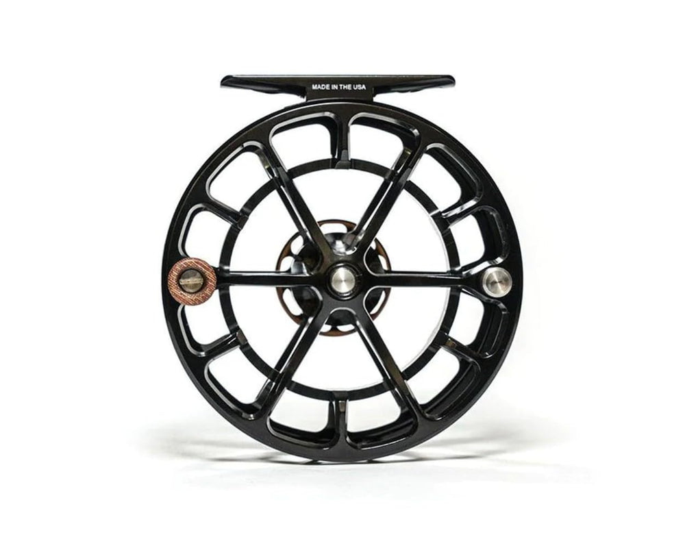 Two-tone aluminum accents and modern finish of Ross Animas reel