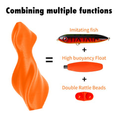 Durable rotating catfish float with integrated steel ball