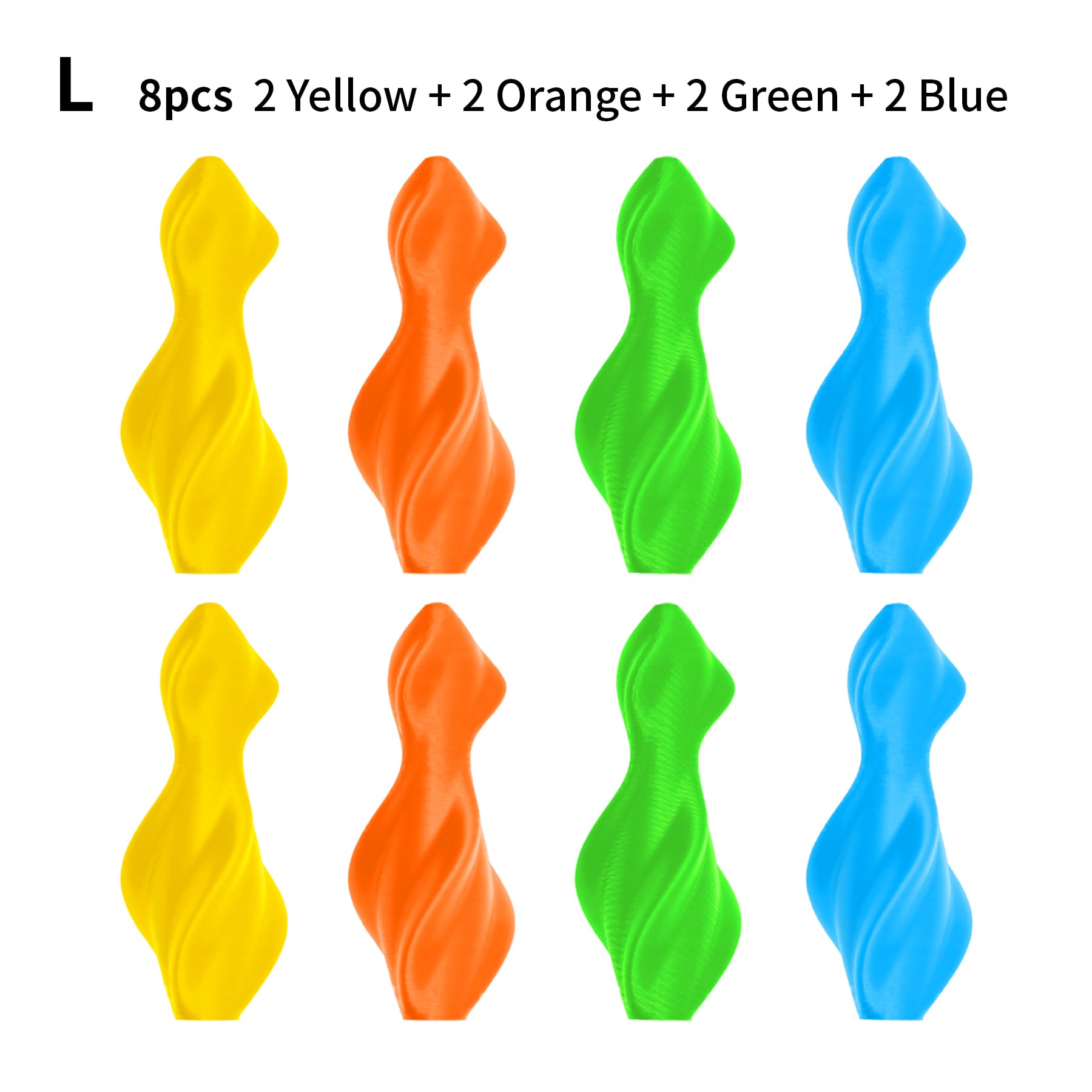 Green and blue color options for the spinning rattle buoy