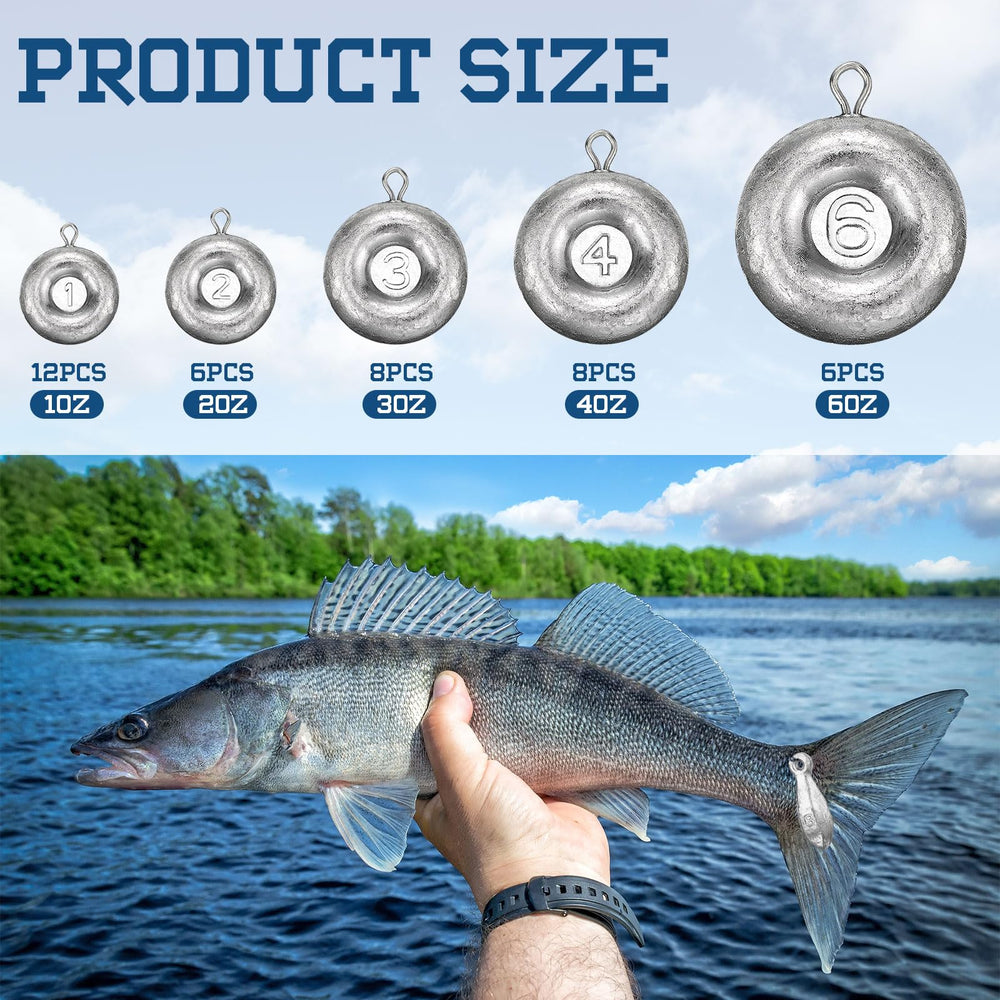 Rotatingpals 2oz disc sinker weight
