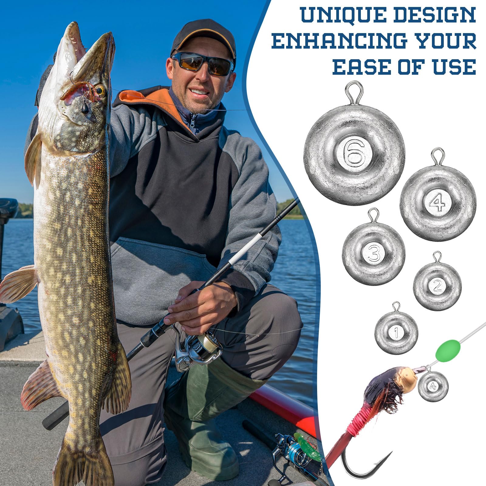 Rotatingpals 6oz disc sinker weight