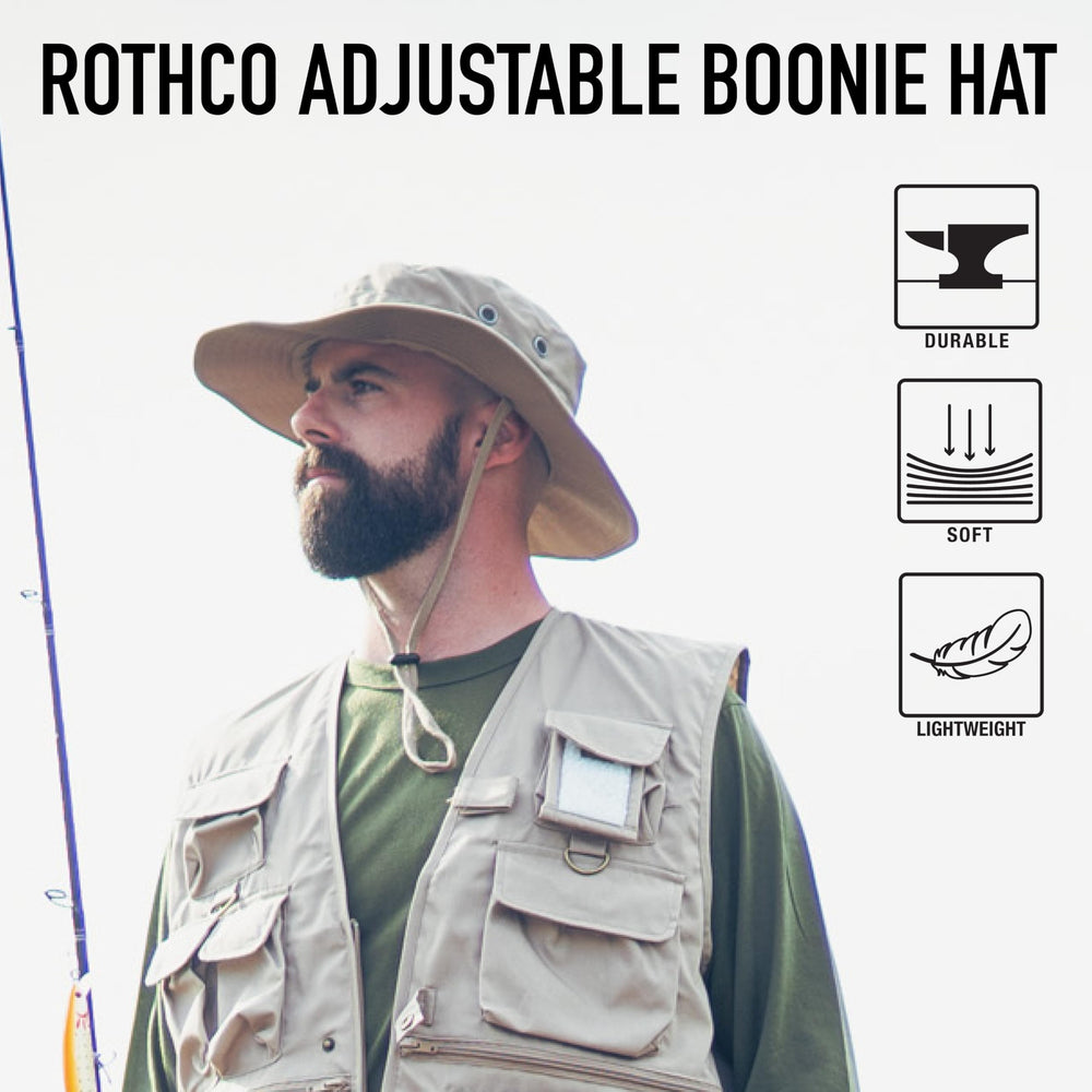 Rothco 12006 Midnight Camo Boonie Hat - back view