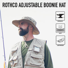 Adjustable chin strap on boonie hat