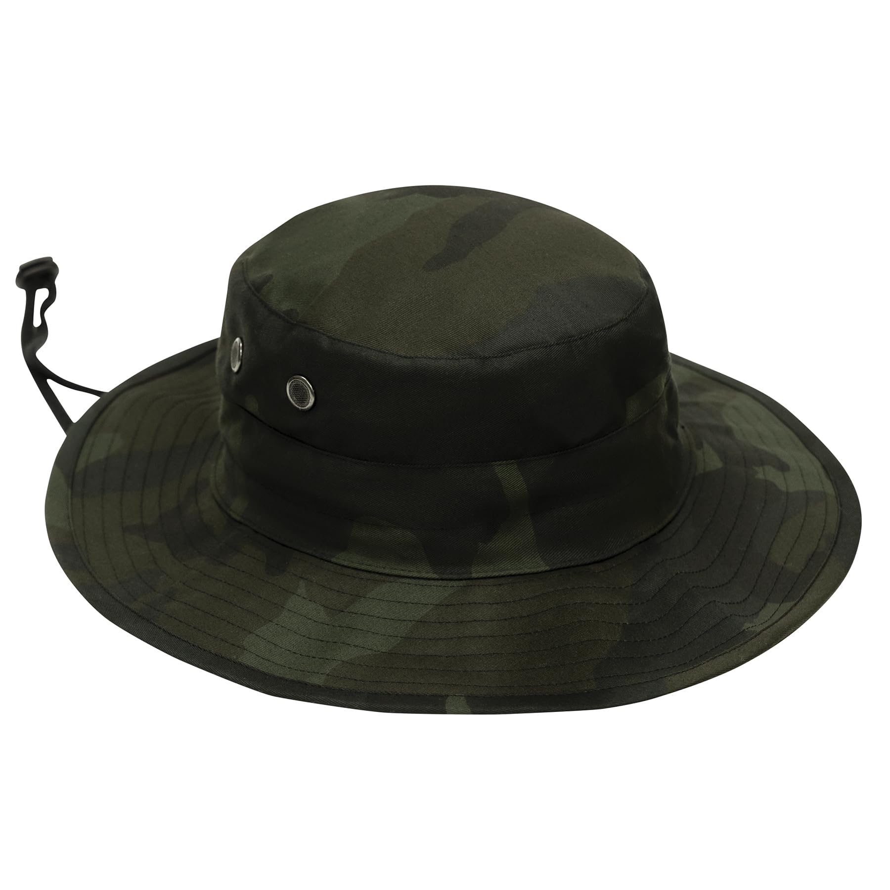 Rothco Midnight Camo Boonie Hat in outdoor setting