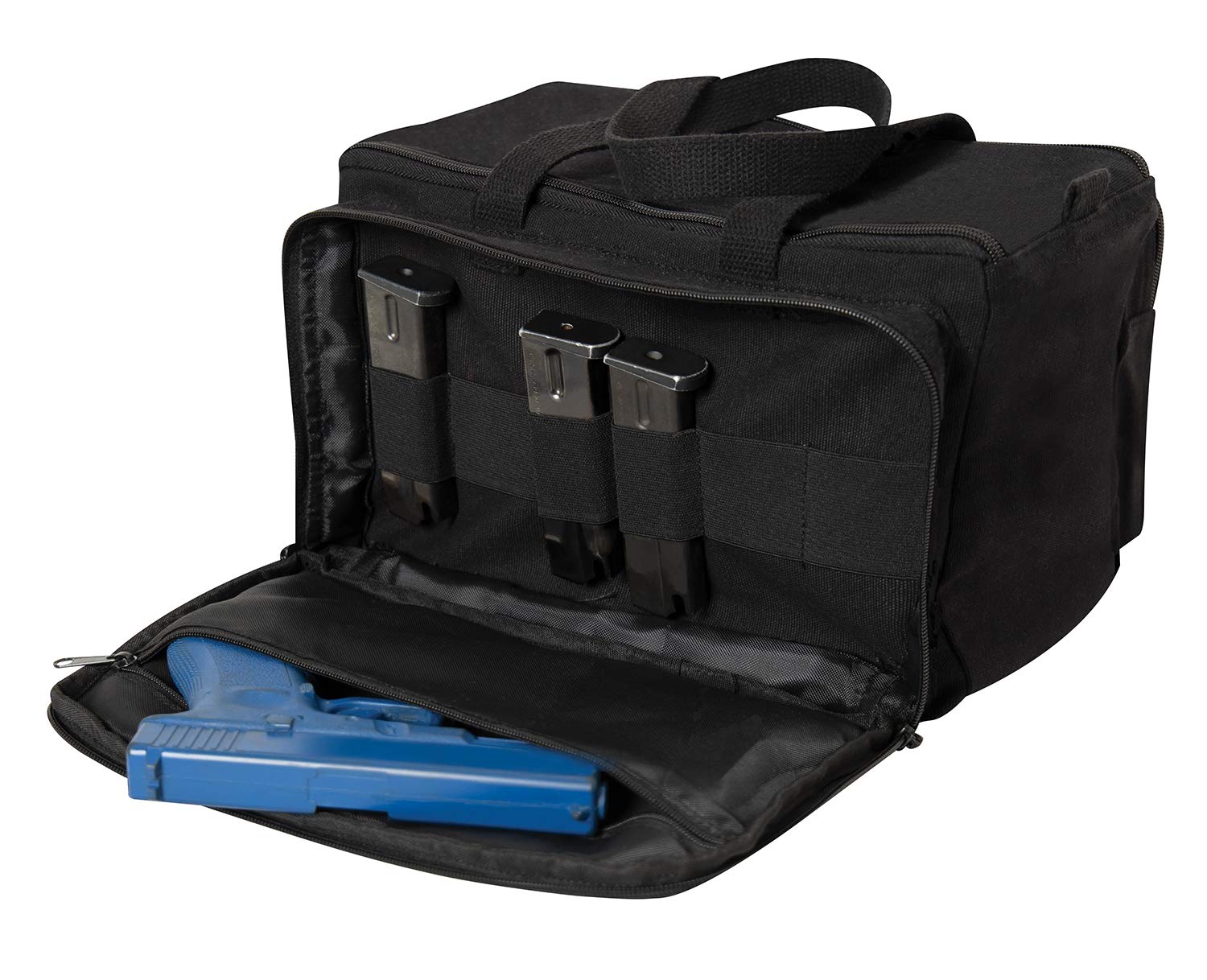 Rothco 19289 double-zipper design enables full access when opened.