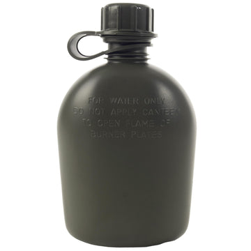 Rothco 1qt canteen cap close-up showing a secure seal