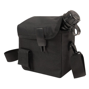 Rothco 22190 MOLLE 2 QT bladder canteen cover in black, ready for modular packs