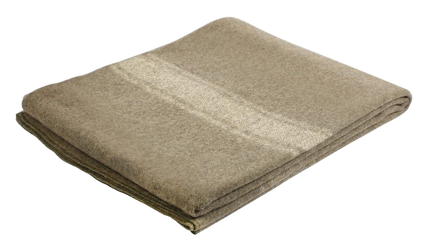 Rothco 22192 European surplus wool blanket folded for storage, durable warmth.