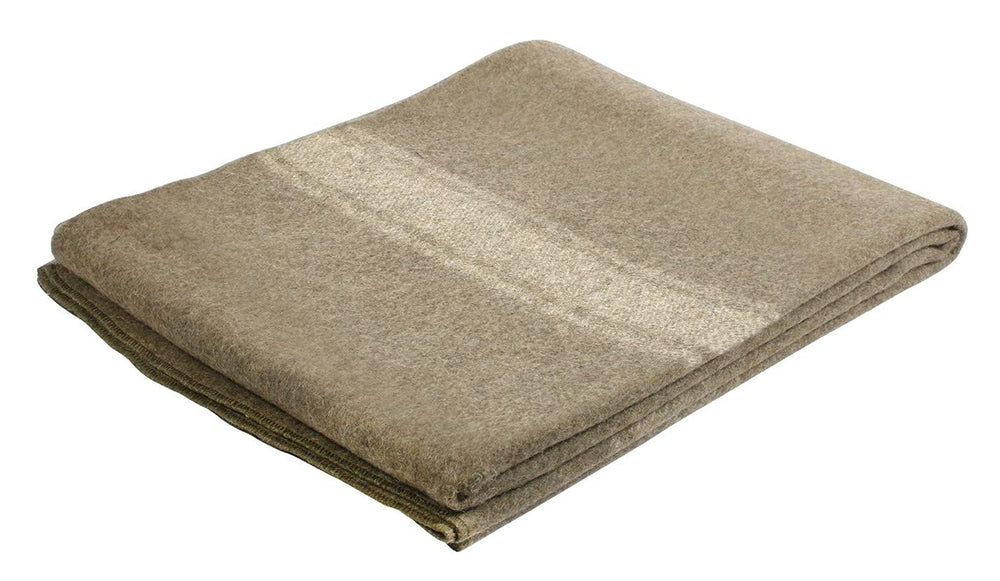 Rothco 22192 European surplus wool blanket folded for storage, durable warmth.
