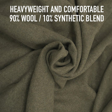 Rothco 22192 European surplus wool blanket draped on couch for cozy decor.