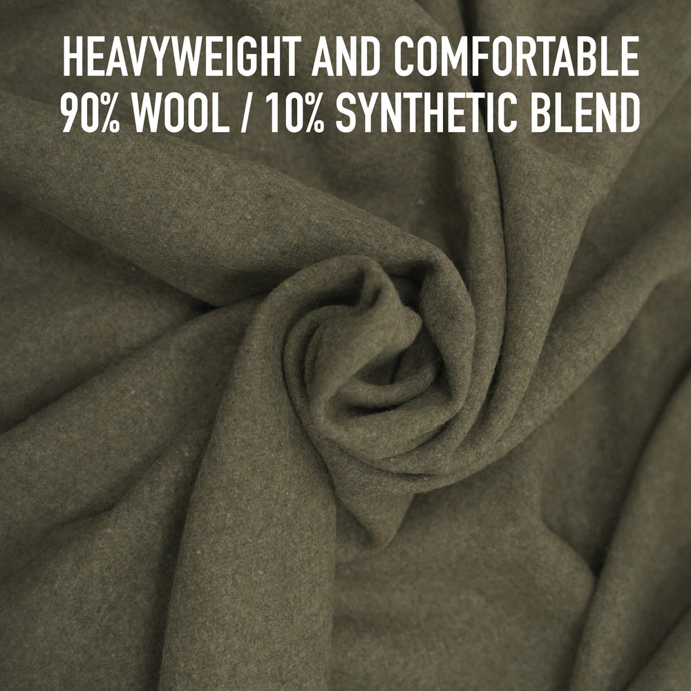 Rothco 22192 European surplus wool blanket draped on couch for cozy decor.