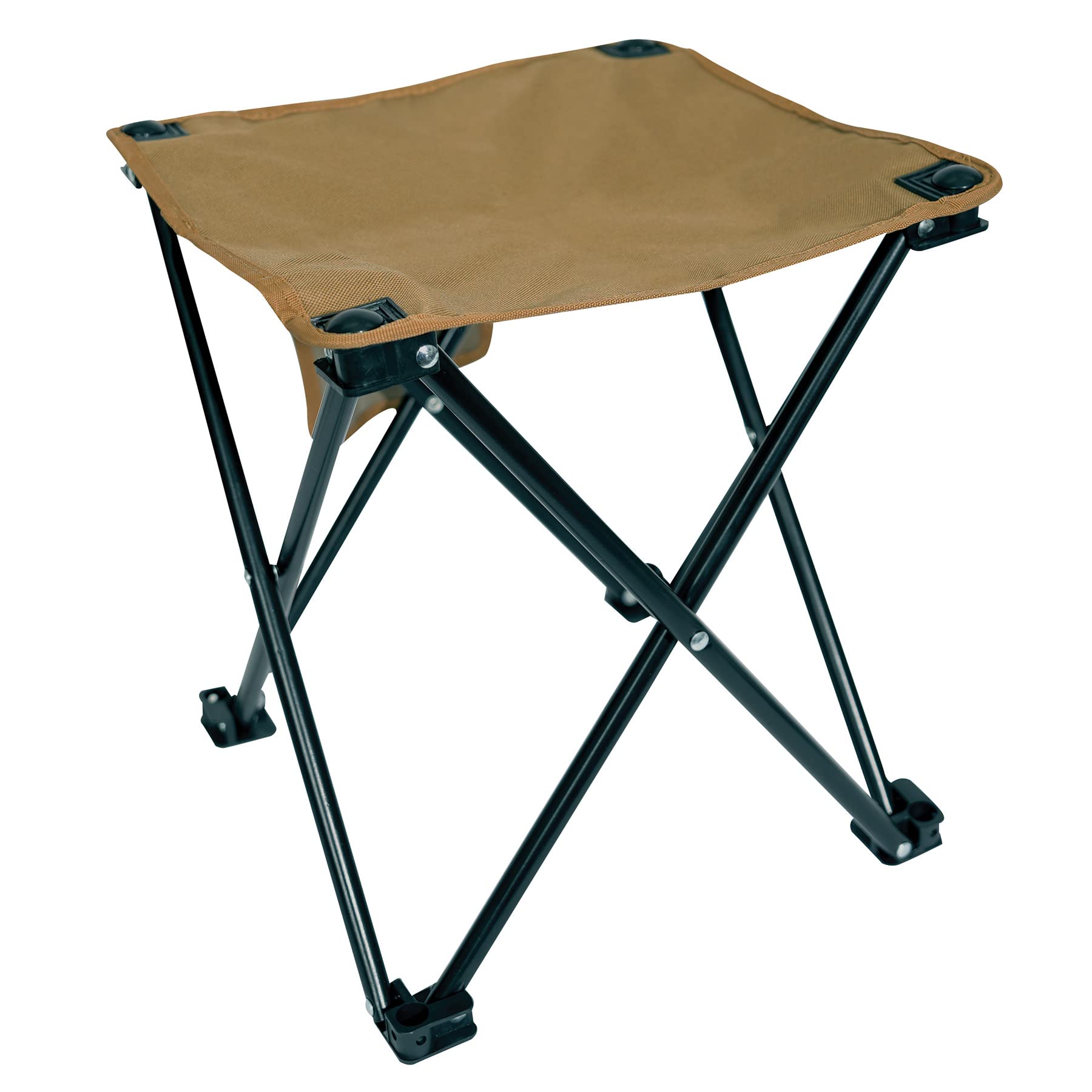 Rothco 45480 top view of collapsible four-leg camp stool for portable seating.
