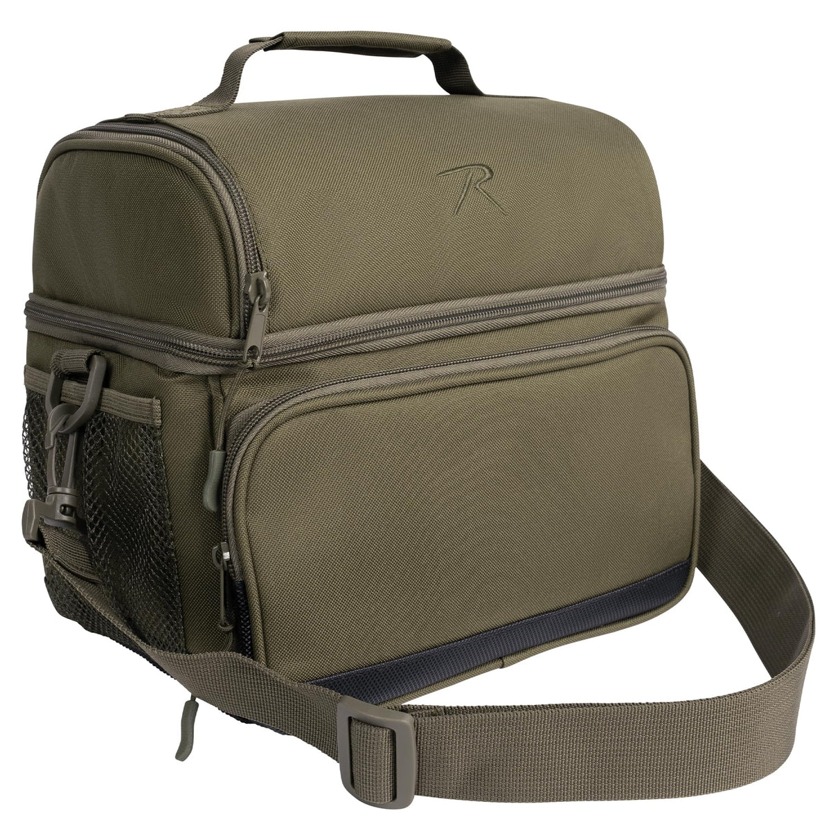 Rothco 925 lunch cooler with main compartment keeps meals organized and cool.