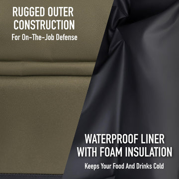 Rothco 925 lunch cooler with adjustable shoulder strap for comfortable carrying.