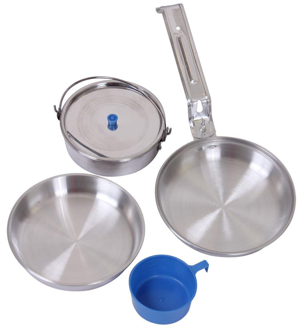 Rothco Aluminum Deluxe Mess Kit with all-in-one design for camping meals.