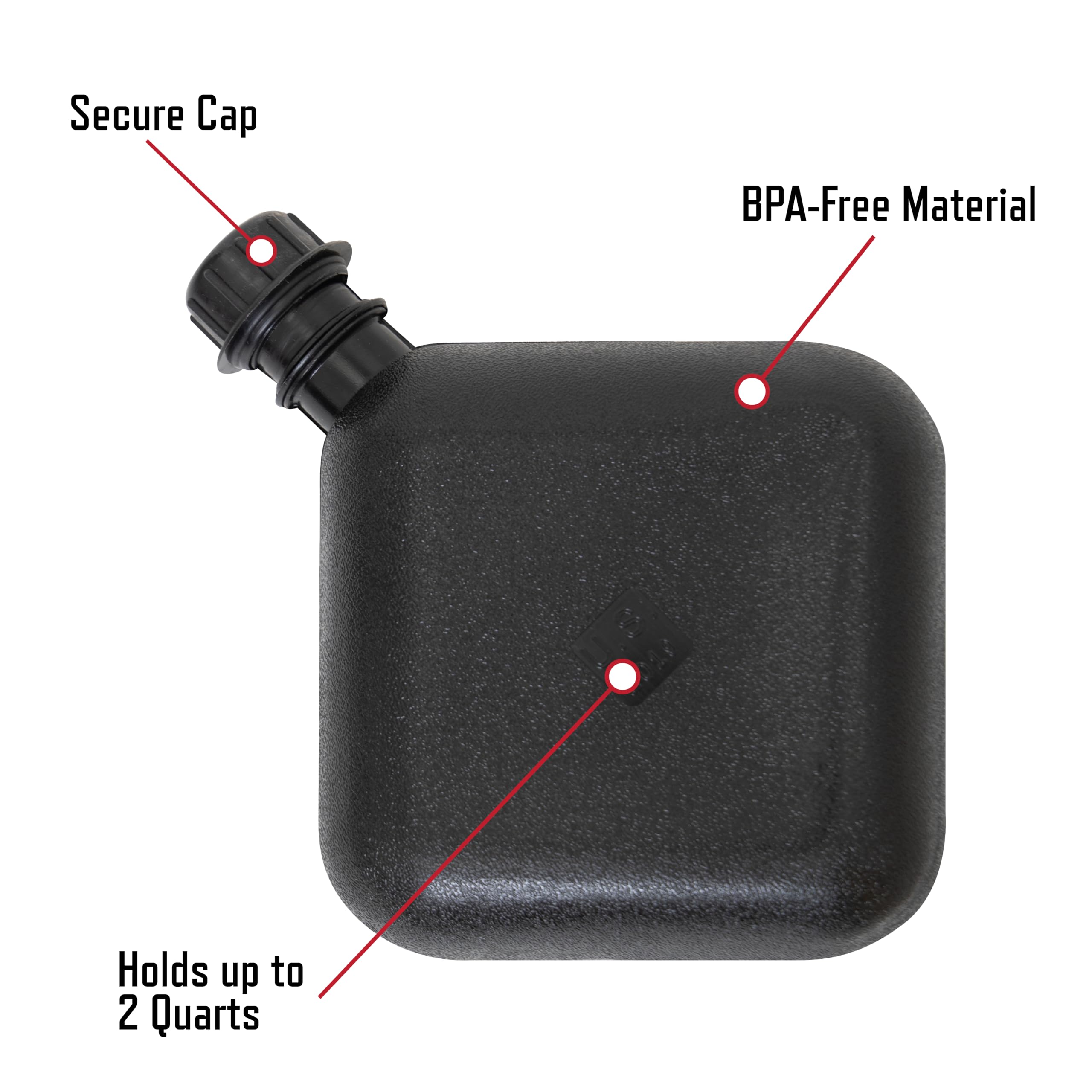 Rothco Bladder Canteen in pack shows easy packing for outdoor trips.
