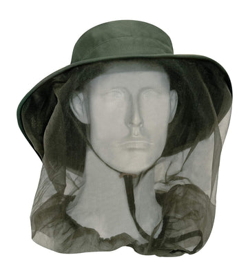Model wearing Rothco boonie hat with chin strap in an outdoor setting Olive Drab