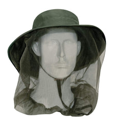 Model wearing Rothco boonie hat with chin strap in an outdoor setting Olive Drab