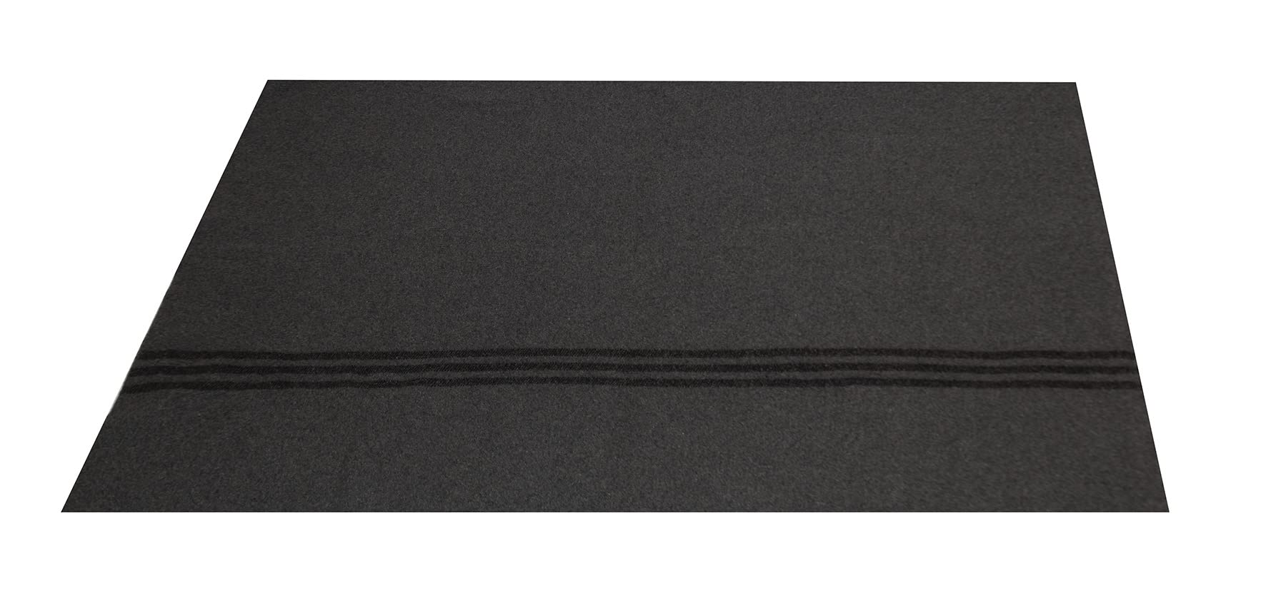 Rothco Bundeswehr blanket in grey stripes folded for camping