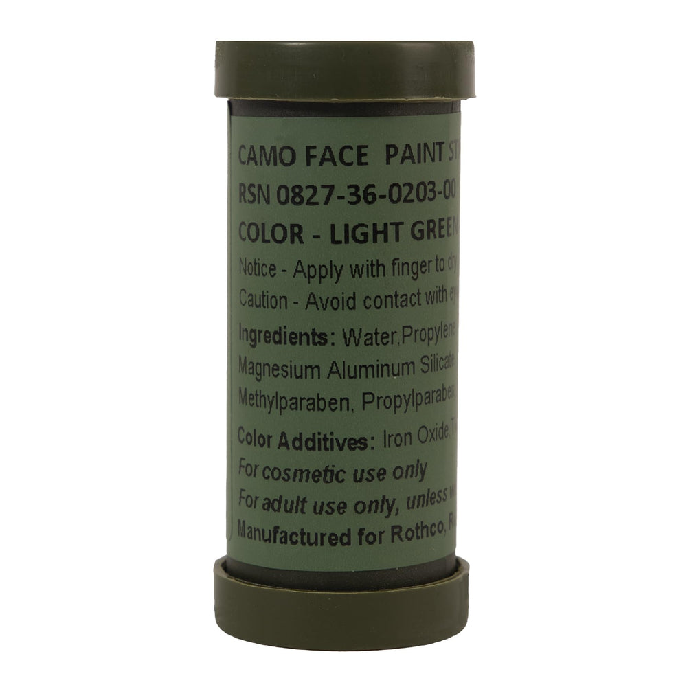 Rothco camo paint stick with dual colors for jungle concealment and quick field use.