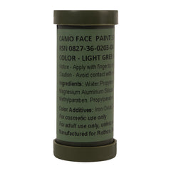 Rothco camo paint stick with dual colors for jungle concealment and quick field use.