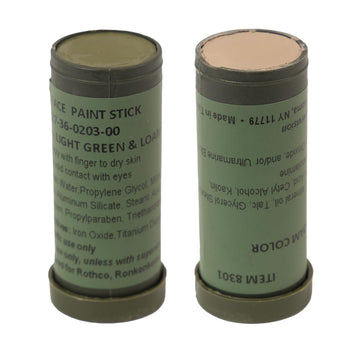Rothco camo paint stick demonstrates quick application for rapid jungle concealment.