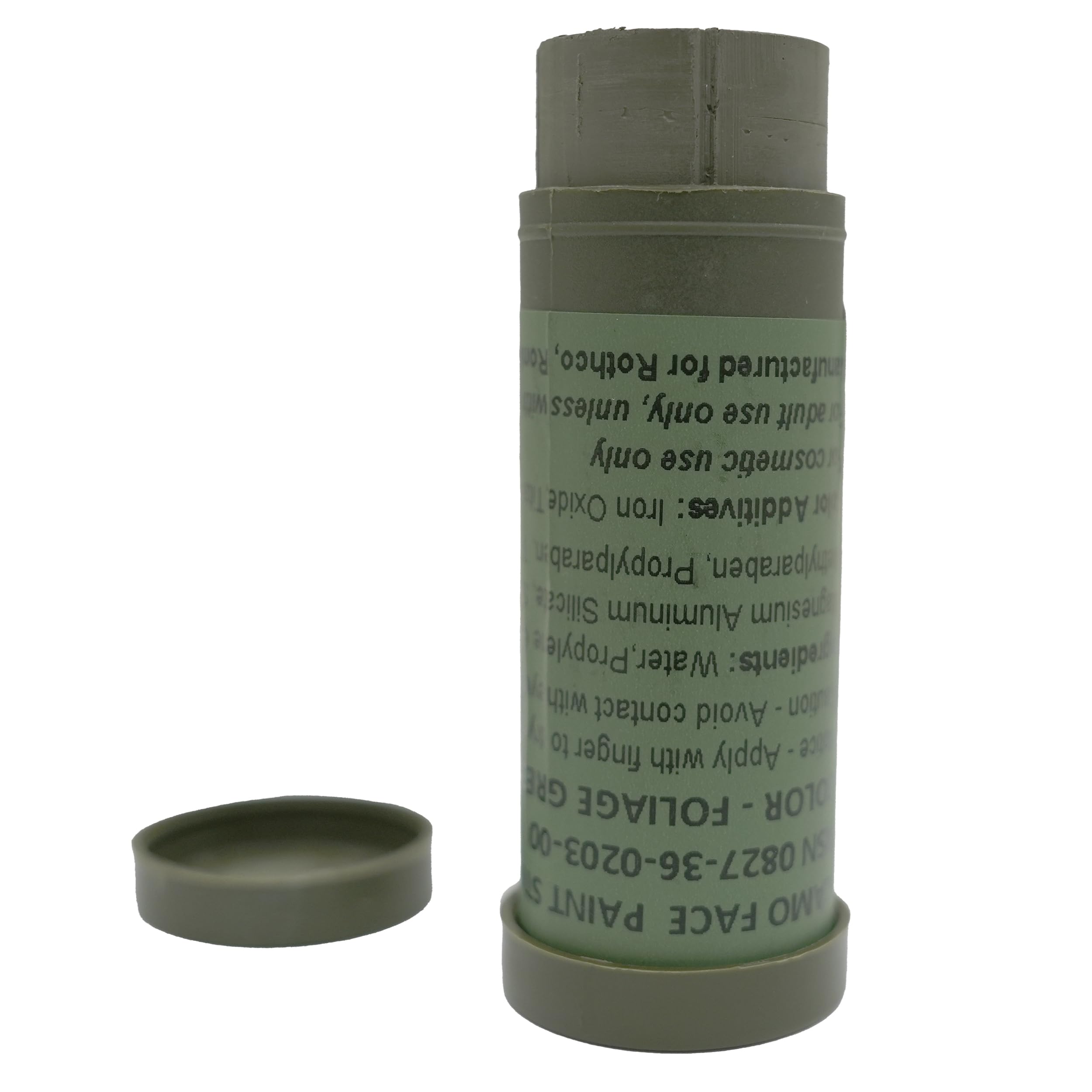 Rothco camo paint stick supports versatile use for hunting and costumes.