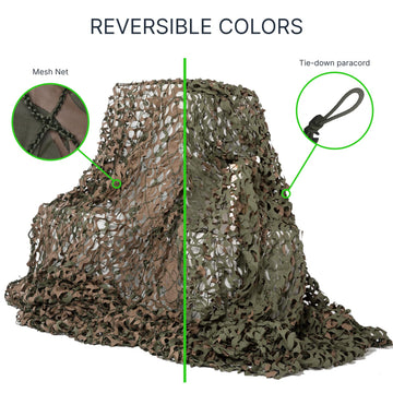 Rothco CamoSystems camouflage net with 3D foliage for yard hide setups